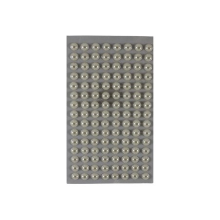 STICKER 1/2 PERLA 8MM BEIGE