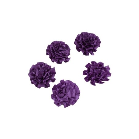 FLOR SATÍN MORADO 5.5CM