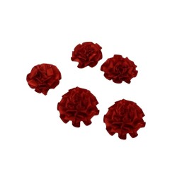 FLOR SATÍN ROJO 5.5CM
