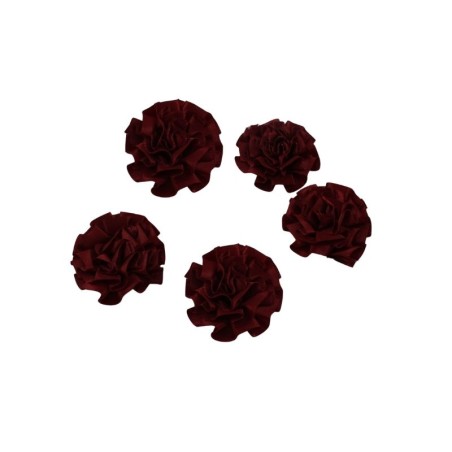 FLOR SATÍN VINO 5.5CM