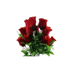 ROSAL BOTÓN ROJO TERCIOPELO X18