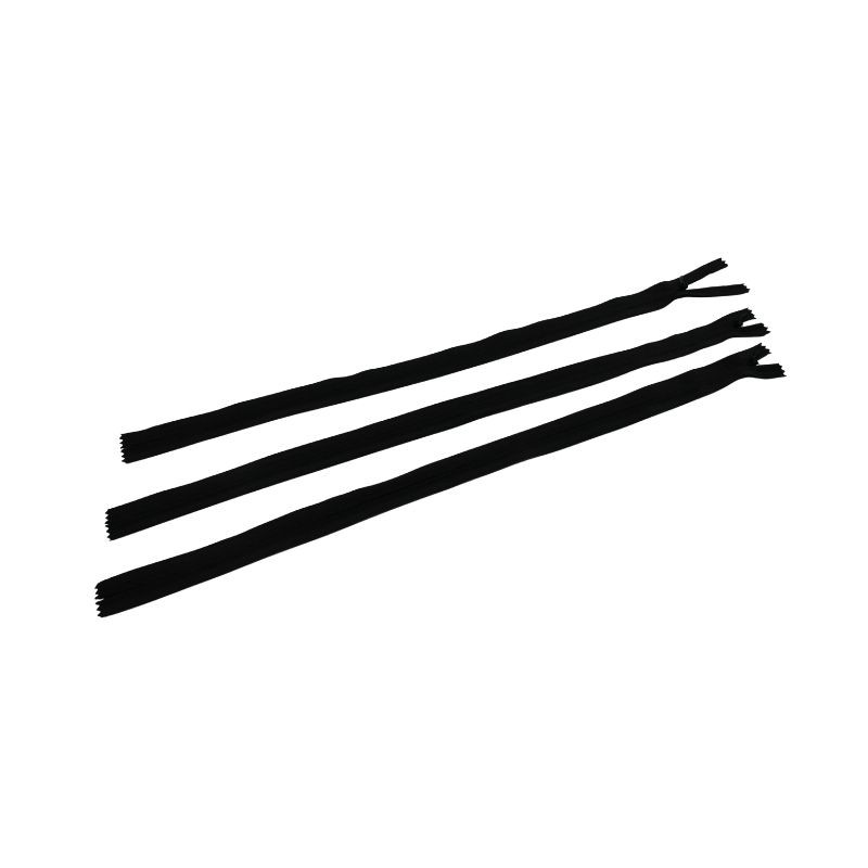 CIERRE DE PLÁSTICO INVISIBLE 45CMS NEGRO