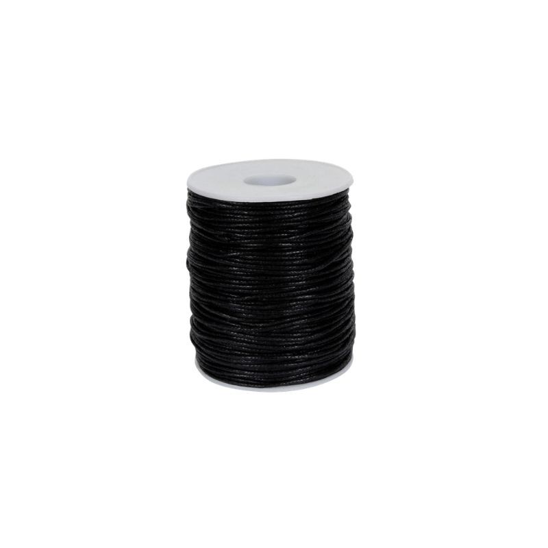 CORDÓN ENCERADO 2.5 MM NEGRO