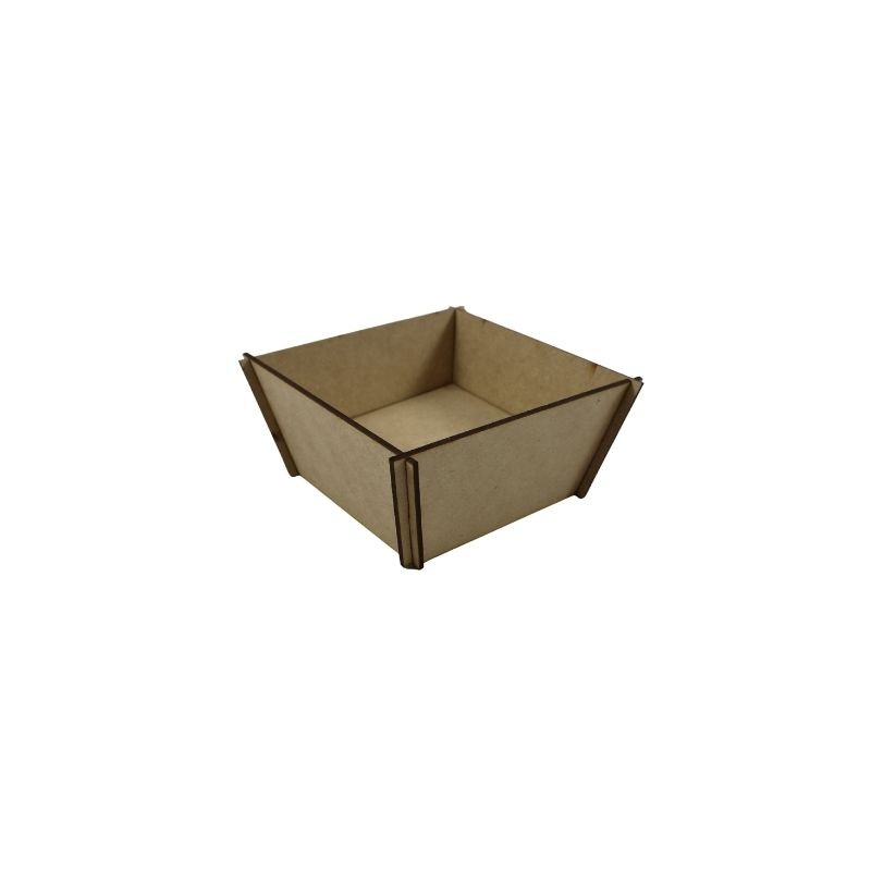 CHAROLA ENSAMBLADA MDF 10X10CM