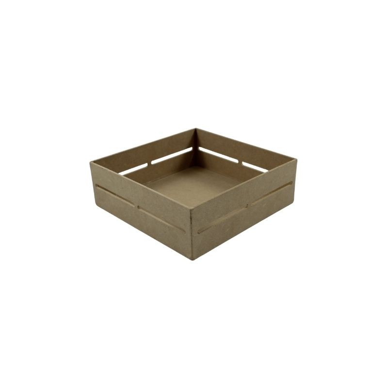 HUACAL DE MADERA MDF 20X20CM