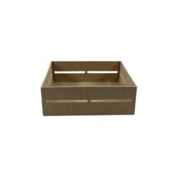 HUACAL DE MADERA MDF 20X20CM
