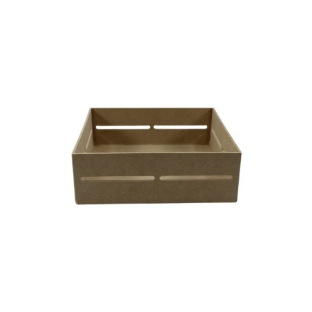 HUACAL DE MADERA MDF 20X20CM