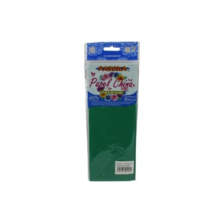 PAPEL CHINA VERDE BANDERA