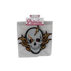 PARCHE CALAVERA CON FUEGO