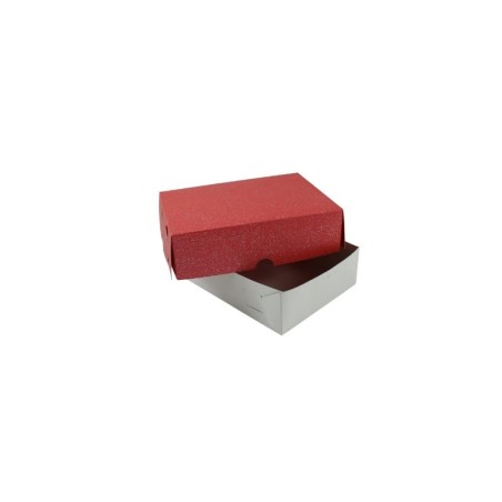 CAJA ROJA CON BRILLOS