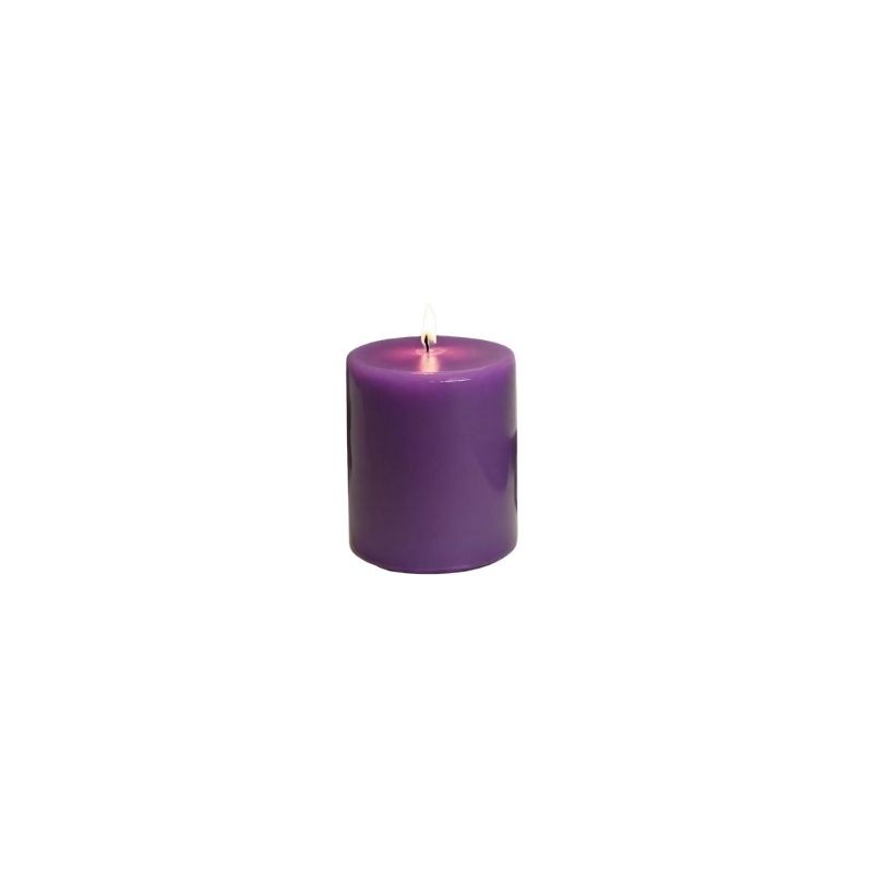 VELA VOTIVA 45MM MORADO