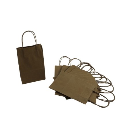 BOLSA KRAFT CON ASA 14.5X7.5X21.5CM