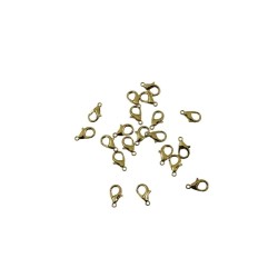 BROCHE PERICO 12 MM DORADO