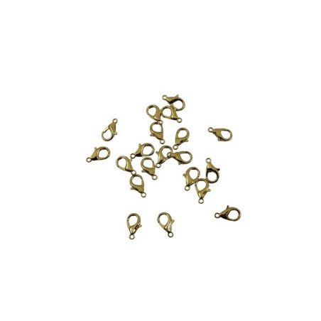 BROCHE PERICO 12 MM DORADO