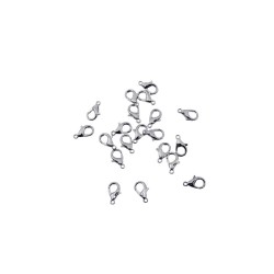 BROCHE PERICO 12 MM PLATA