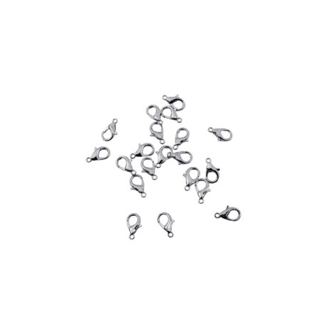 BROCHE PERICO 12 MM PLATA