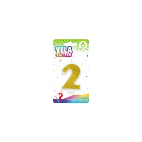 VELA PARA PASTEL NÚMERO 2