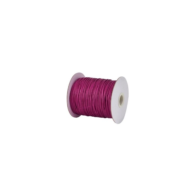CORDÓN ENCERADO 1 MM FUCSIA