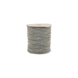 CADENA 9X6MM PLATA