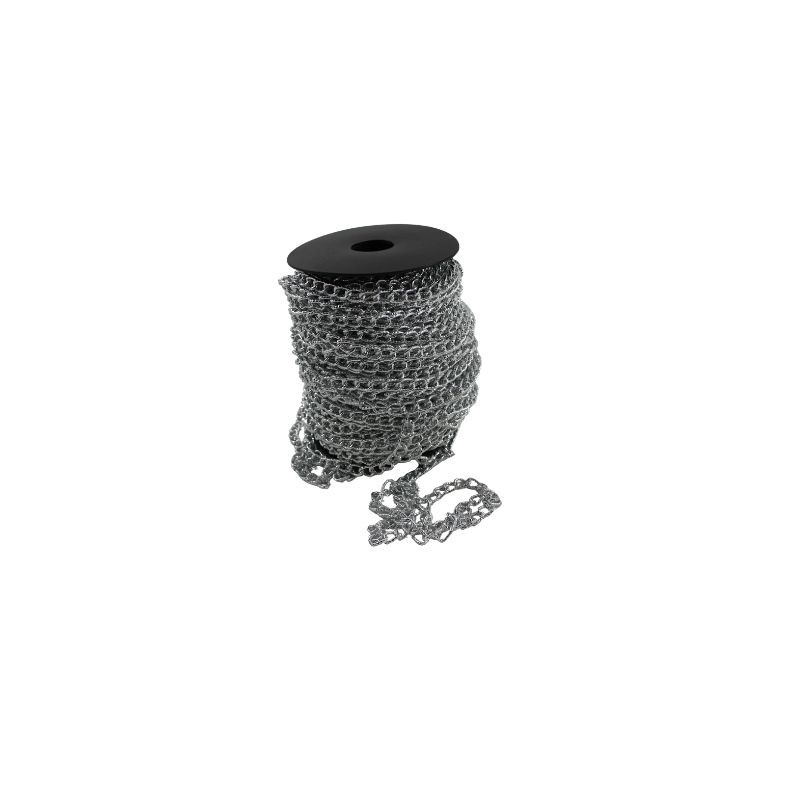 CADENA 7X10MM PLATA