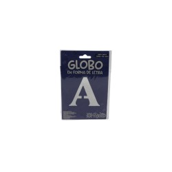 GLOBO 18 METÁLICO LETRA  A PLATA