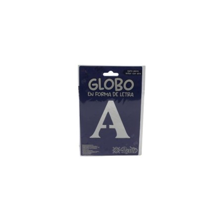 GLOBO 18 METÁLICO LETRA  A PLATA