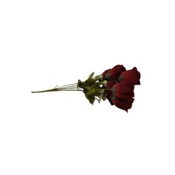 ROSAL BOTÓN GUINDA TALLO LIMA X6