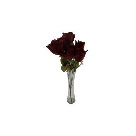 ROSAL BOTÓN GUINDA TALLO LIMA X6
