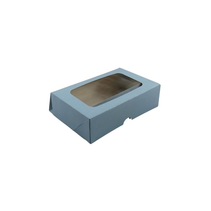 CAJA AZUL CON VENTANA