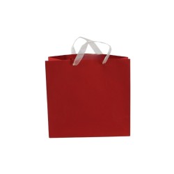 BOLSA PARA REGALO 22X23CM ROJO