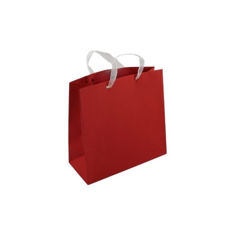 BOLSA PARA REGALO 22X23CM ROJO