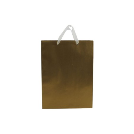 BOLSA PARA REGALO 26X35CM ORO