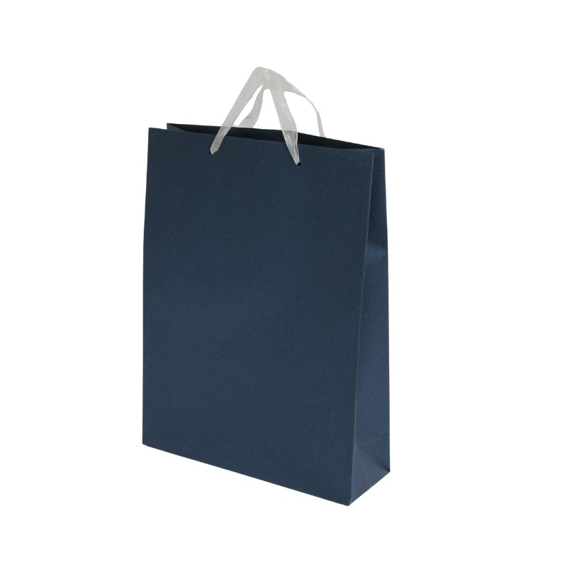 BOLSA PARA REGALO 26X35CM AZUL MARINO