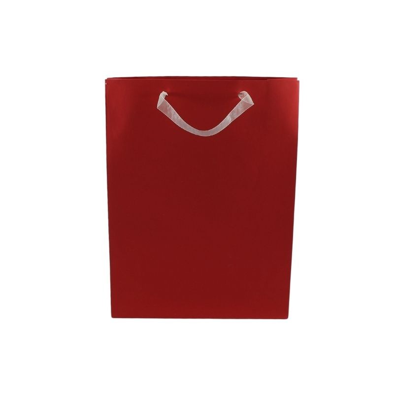 BOLSA PARA REGALO 26X35CM ROJO