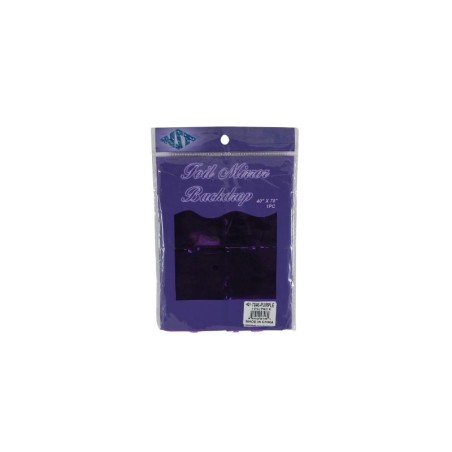 CORTINA DE CUADROS MORADO