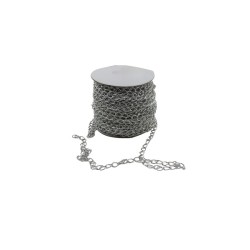 CADENA 8X11MM PLATA