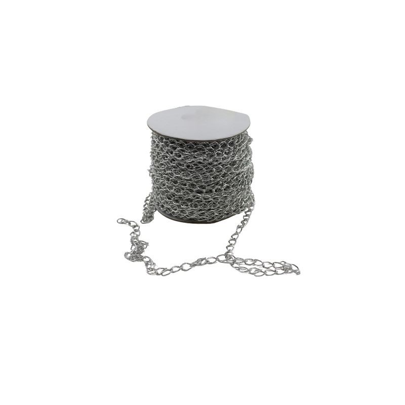 CADENA 8X11MM PLATA