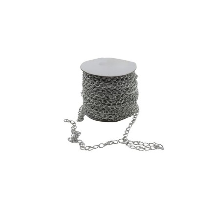 CADENA 8X11MM PLATA