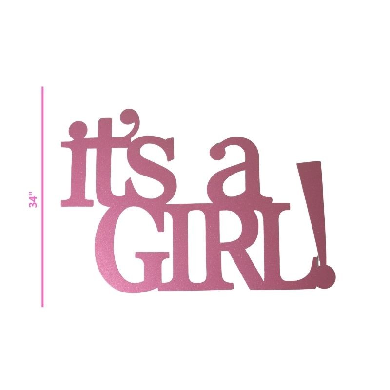 LETRERO ITS A GIRL