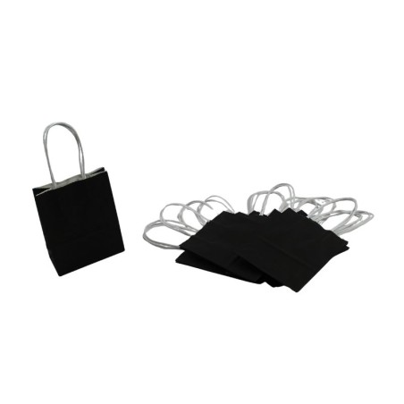 BOLSA DE PAPEL CON ASA 4.5X5.5 NEGRA