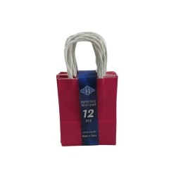 BOLSA DE PAPEL CON ASA 4.5X5.5 FUCSIA