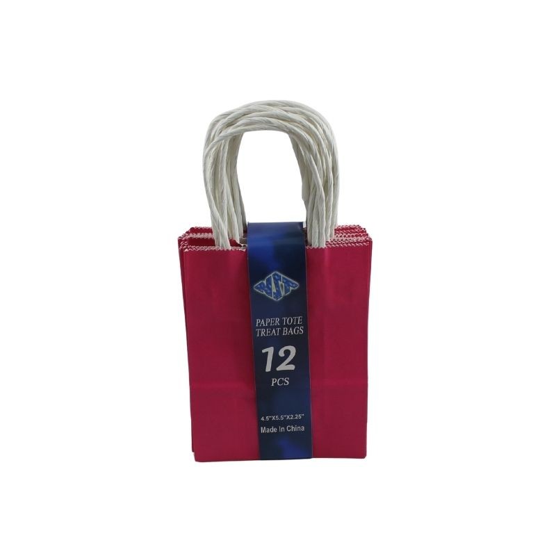 BOLSA DE PAPEL CON ASA 4.5X5.5 FUCSIA