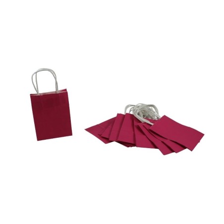 BOLSA DE PAPEL CON ASA 4.5X5.5 FUCSIA