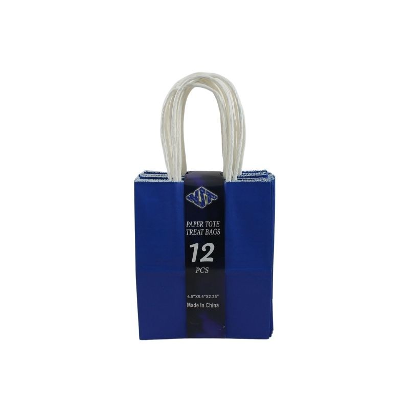 BOLSA DE PAPEL CON ASA 4.5X5.5 AZUL REY