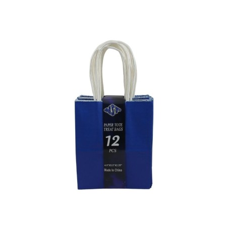 BOLSA DE PAPEL CON ASA 4.5X5.5 AZUL REY