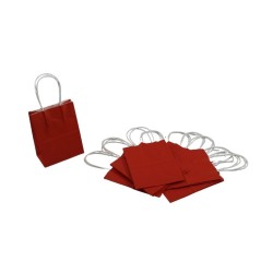 BOLSA DE PAPEL CON ASA 4.5X5.5 ROJO