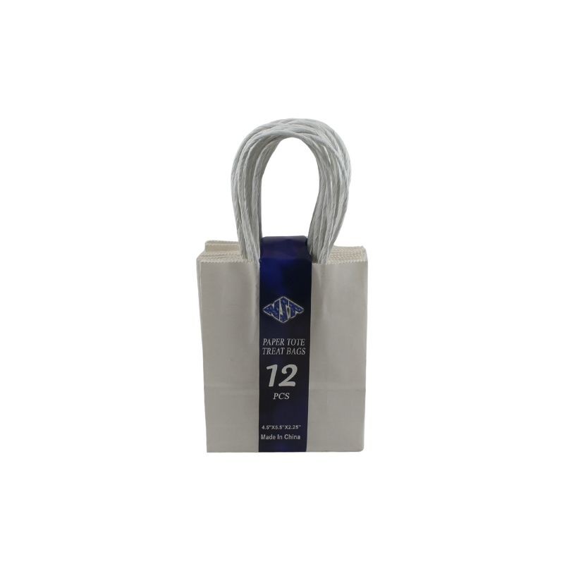 BOLSA DE PAPEL CON ASA 4.5X5.5 BLANCA
