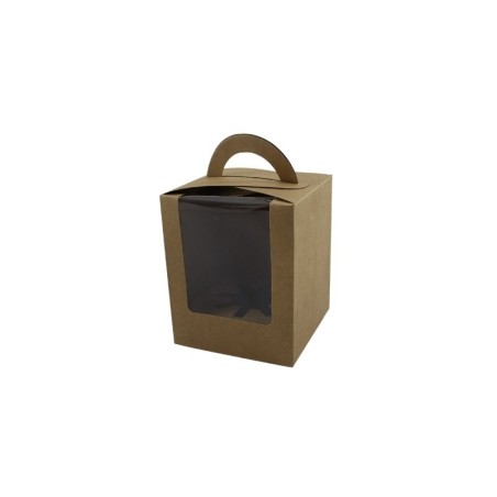 CAJA PARA CUPCAKE NATURAL