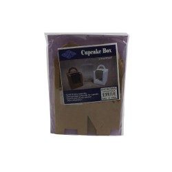 CAJA PARA CUPCAKE NATURAL
