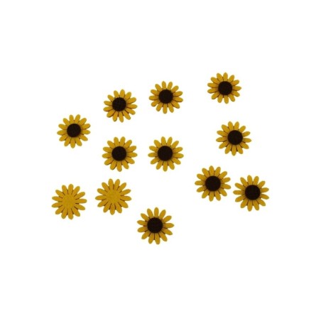 GIRASOLES DE FIELTRO 4CM